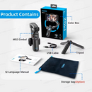 Estabilizador Gimbal Portátil de 3 Eixos AXNEN M02 — Para iPhone e Android