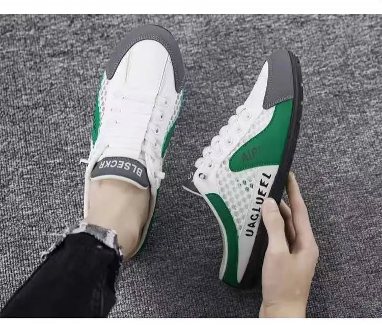 UrbanFlex Tênis masculinos casuais e confortáveis, calçados estilo half carrier para o verão de 2025, com sola macia, estilo beanie slip-on