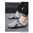 UrbanFlex Tênis masculinos casuais e confortáveis, calçados estilo half carrier para o verão de 2025, com sola macia, estilo beanie slip-on