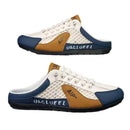 UrbanFlex Tênis masculinos casuais e confortáveis, calçados estilo half carrier para o verão de 2025, com sola macia, estilo beanie slip-on